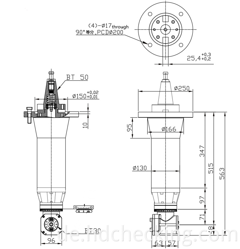 drill hole angle head